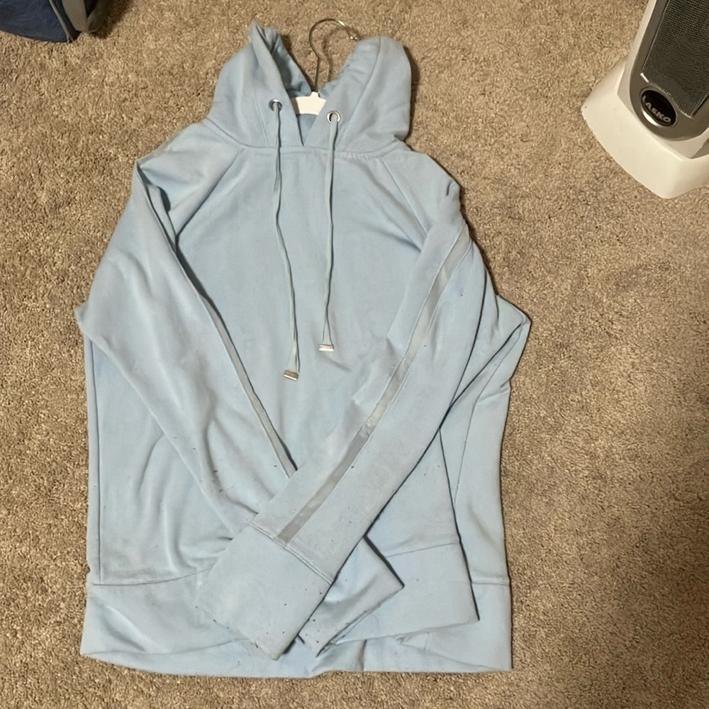 Blue hoodie